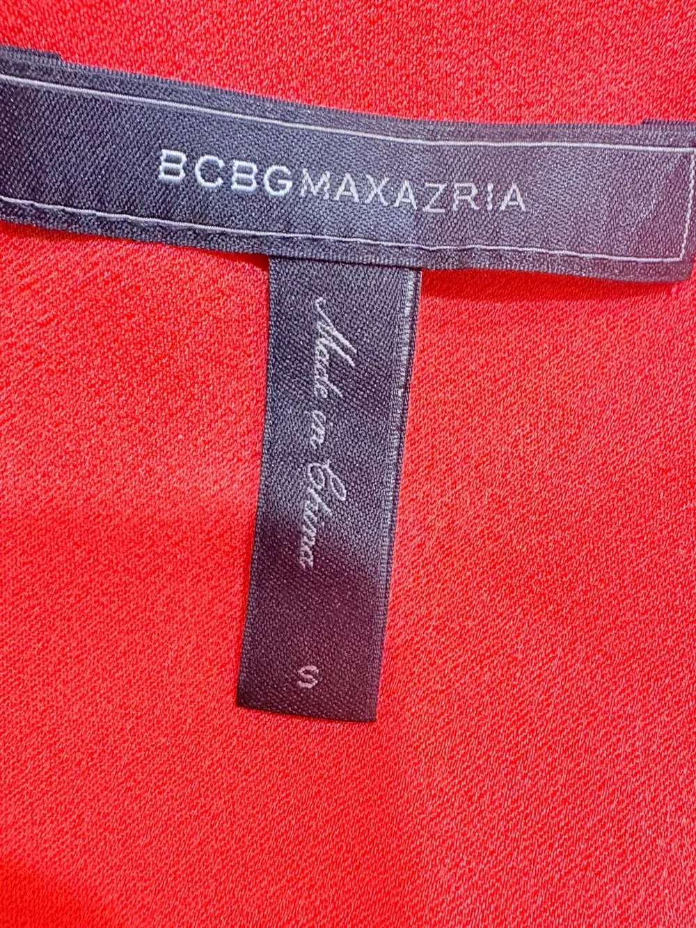 BCBGMaxAzria Bright Orange V-Neck Sleeveless Tunic - Picture 5 of 10